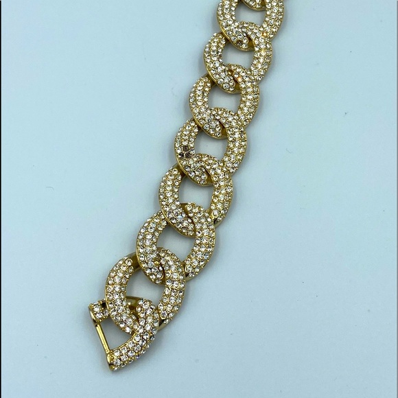 Bracelet-Jewelled and Gold Color - Picture 2 of 3